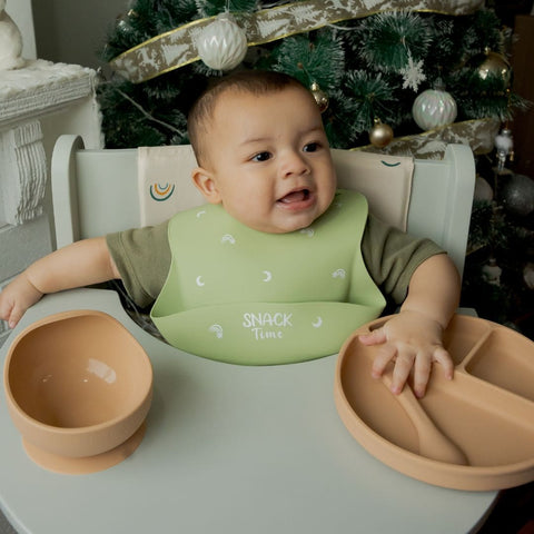 Babero de Alimentación para Bebés de Silicona