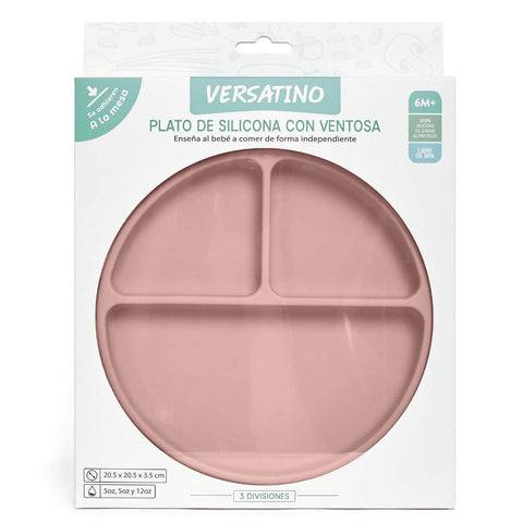 Plato de Silicona con Ventosa