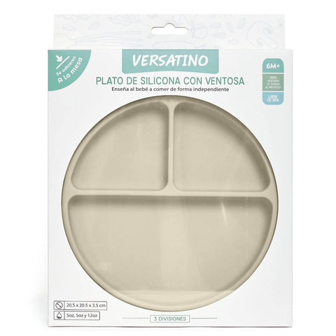 Plato de Silicona con Ventosa