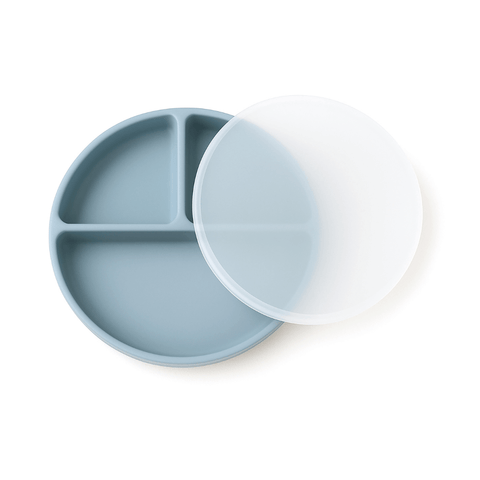 Mini Plato de Silicona con Ventosa y Tapa