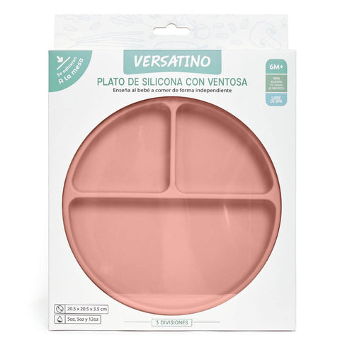 Plato de Silicona con Ventosa