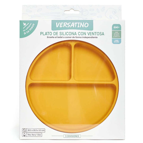 Plato de Silicona con Ventosa