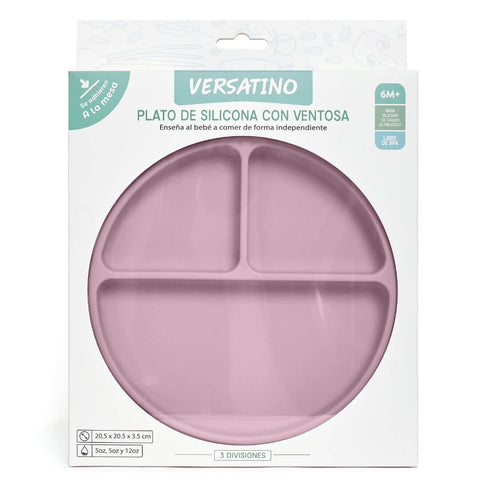 Plato de Silicona con Ventosa