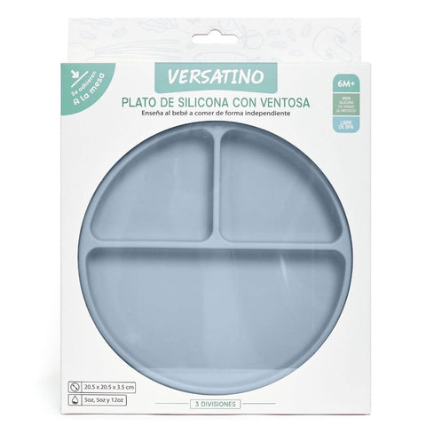 Plato de Silicona con Ventosa