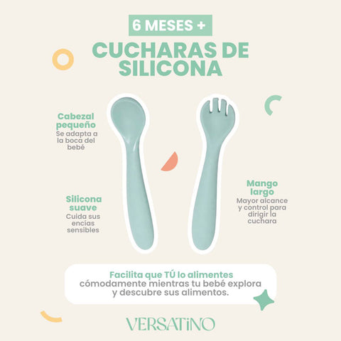 Cubiertos de Silicona para Bebés (Juego de 2)
