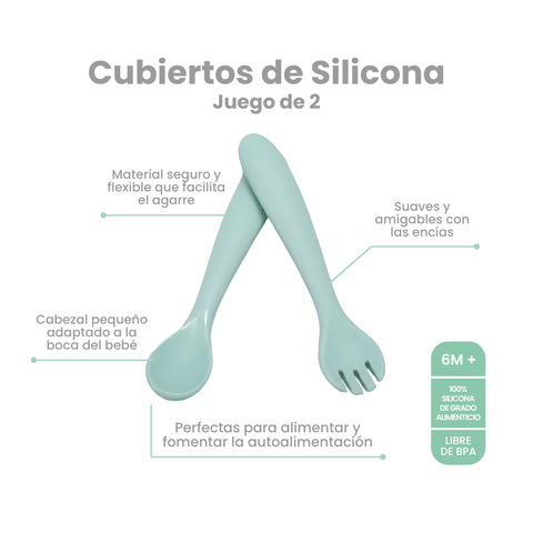 Cubiertos de Silicona para Bebés (Juego de 2)