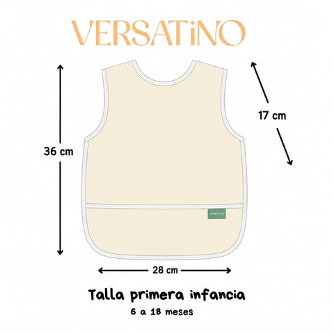 Babero Impermeable Sin Mangas | Tiny Bib Fresh
