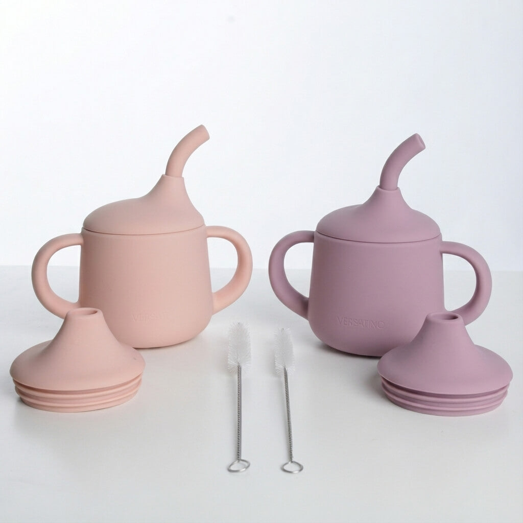 Pack de 2 mini cups Versatino de silicona para bebé