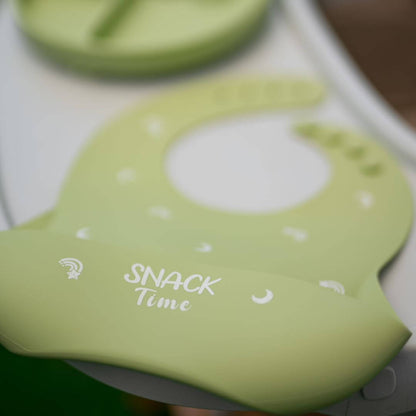 Babero de Alimentación para Bebés (Diseño Snack Time)