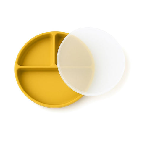 Mini Plato de Silicona con Ventosa y Tapa
