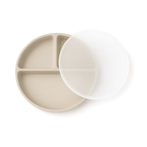 Mini Plato de Silicona con Ventosa y Tapa