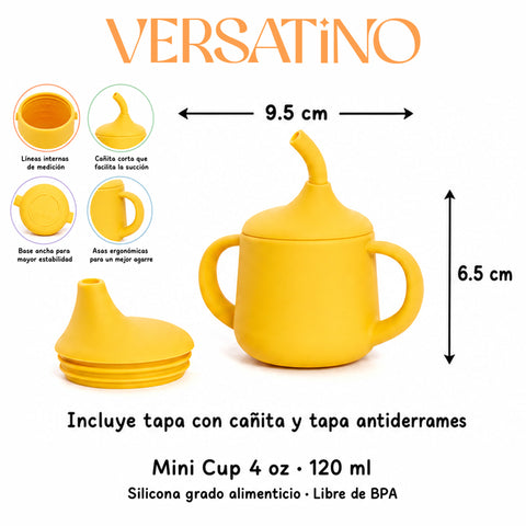 Mini Cup 3 en 1 – Vaso Antiderrames y con Cañita