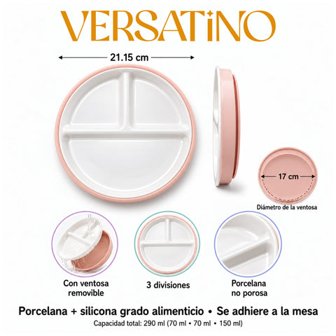 Plato Dividido de Porcelana Infantil
